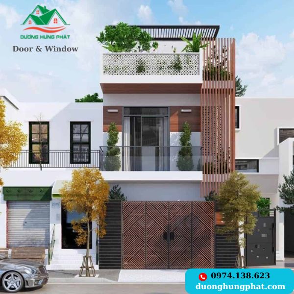 lam nhôm trang trí mặt tiền